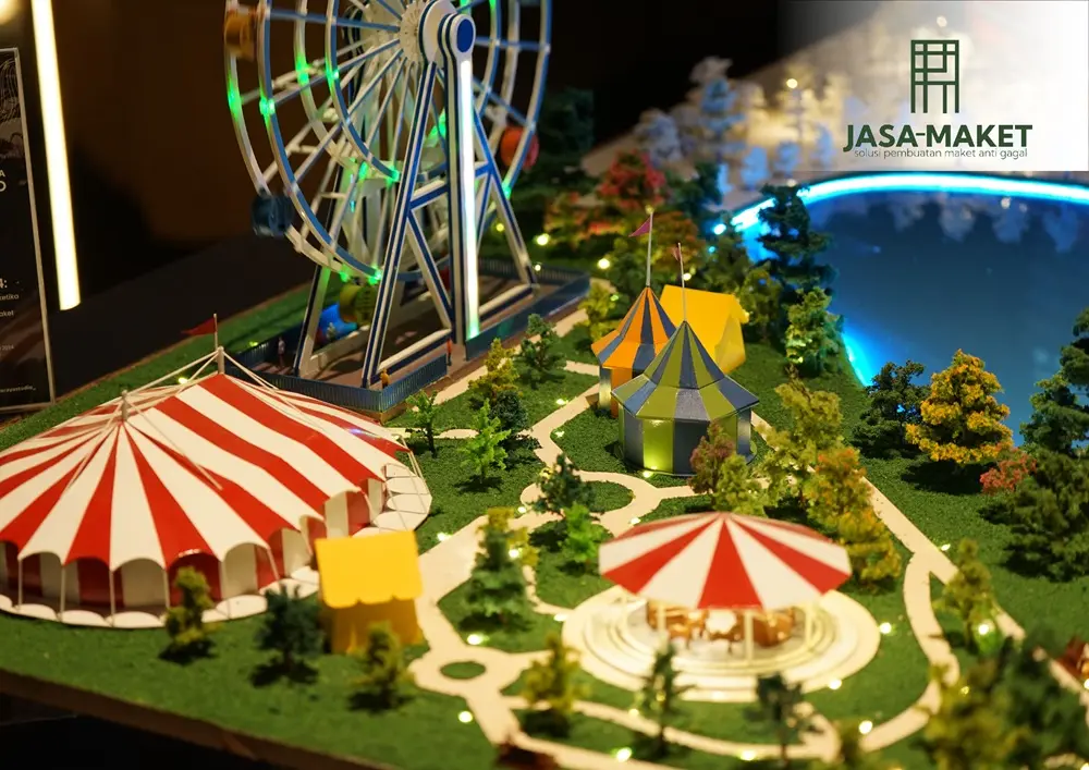 Jasa maket miniatur booth