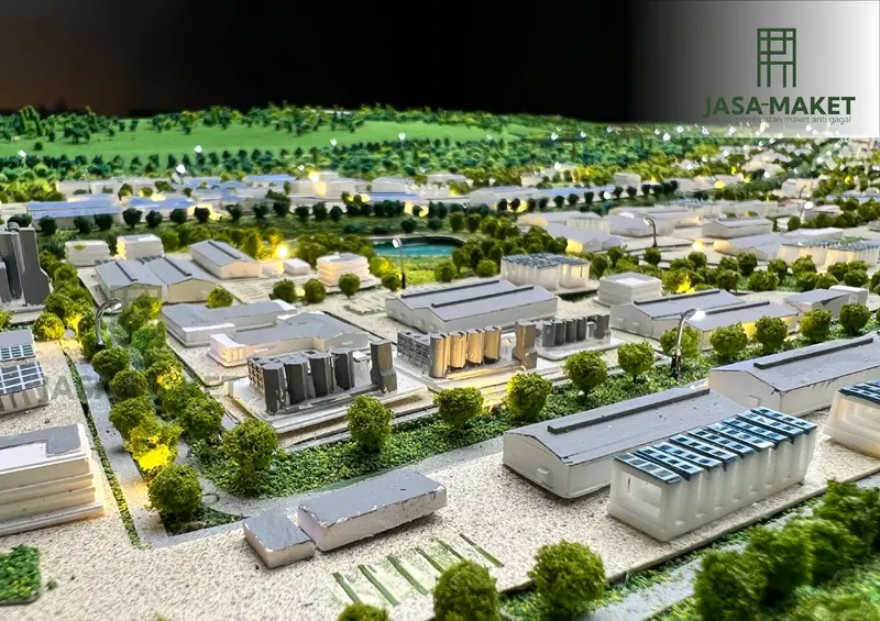 Jasa maket pola raya pltu